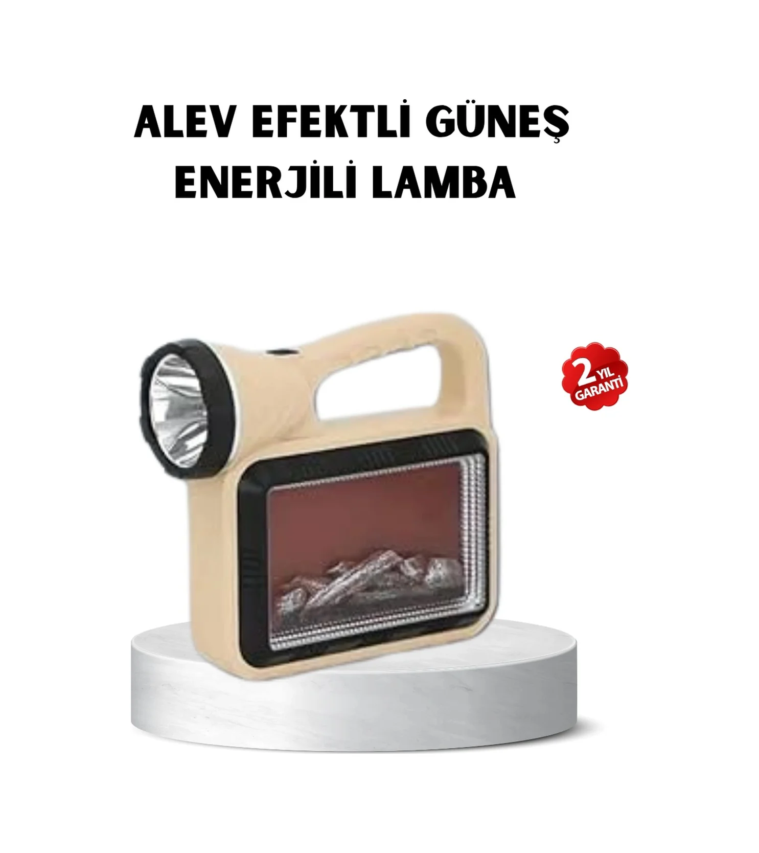 Güneş Enerjili Alev Efektli Lamba Cob Led Su Geçirmez Çok Fonksiyonlu Çok Renkli