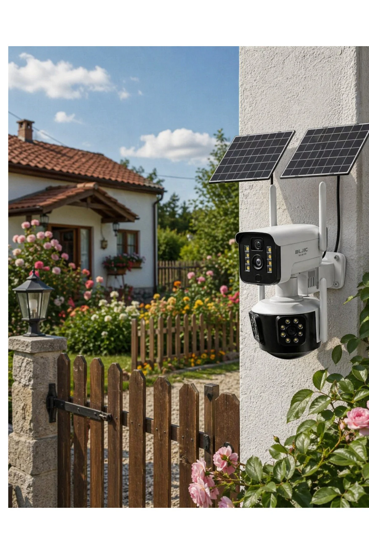 Güneş Enerjili Arsa Kamerası 4G SIM Kartlı Gece Görüşlü Solar Kam