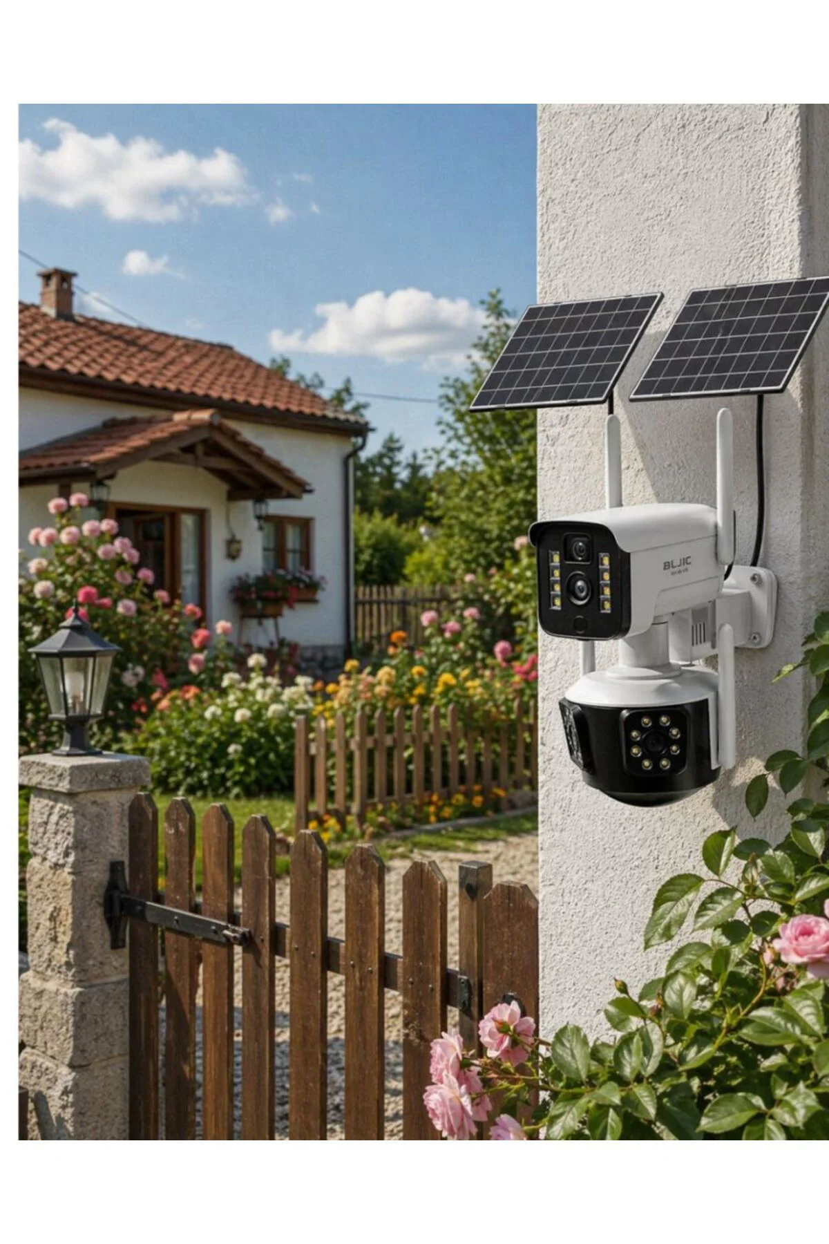 Güneş Enerjili Arsa Kamerası 4G SIM Kartlı Gece Görüşlü Solar Kam