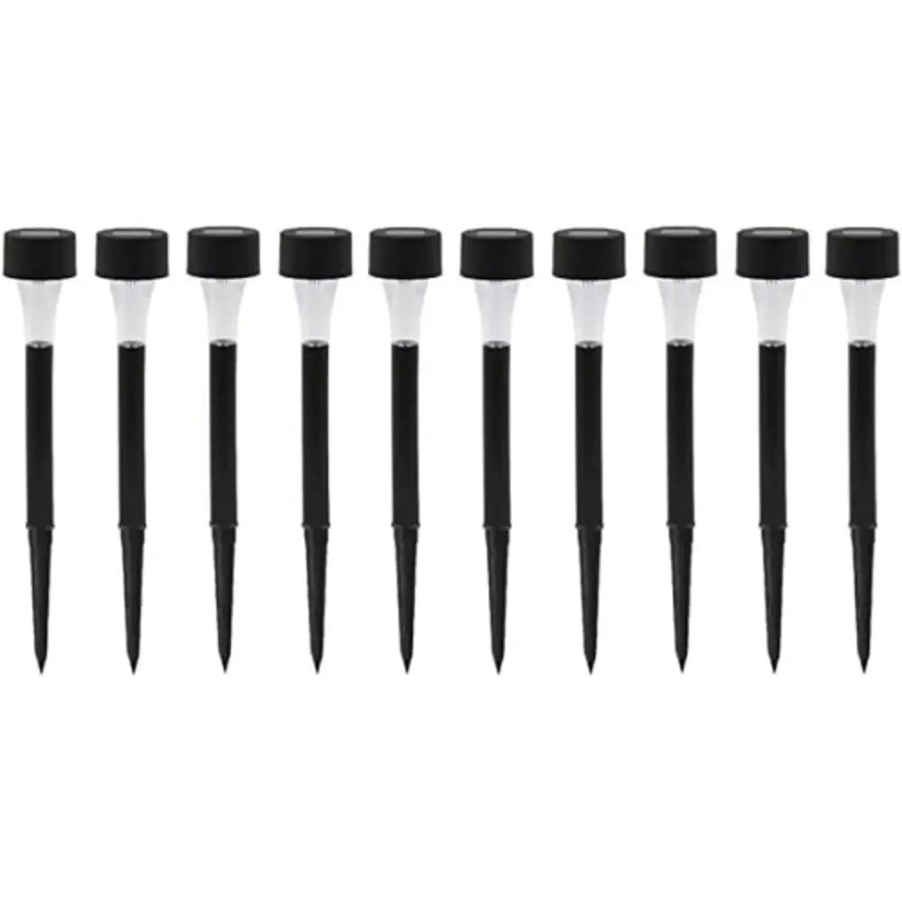 Güneş Enerjili Bahçe Lambası Plastik Saplama 10lu Set