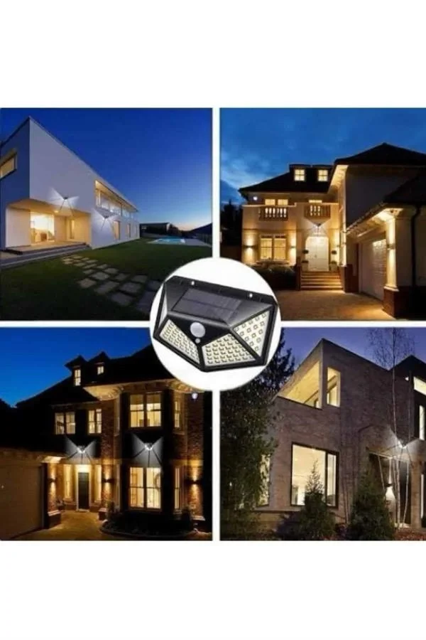 Güneş Enerjili Bahçe Lambası 100 Led Bahçe Lambası Bahçe Aydınlat