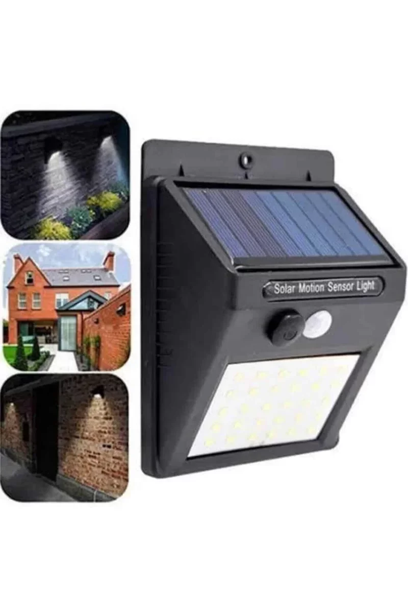 Güneş Enerjili Bahçe Aydınlatma - 180 LED PIR Sensörlü Led Işık Lambası