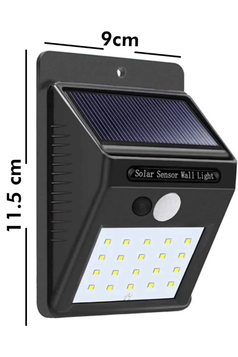 Güneş Enerjili Bahçe Aydınlatma - 180 LED PIR Sensörlü Led Işık Lambası