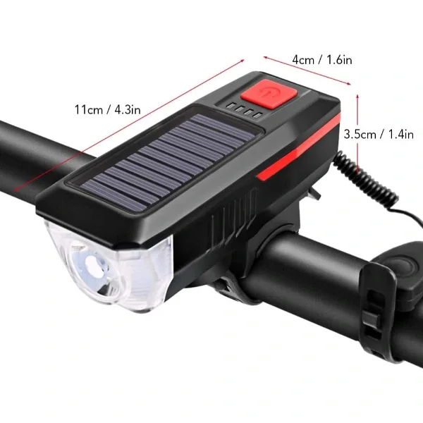 Güneş Enerjili Bisiklet Işıklı Korna Güneş Enerjili Bisiklet Işıklı Korna