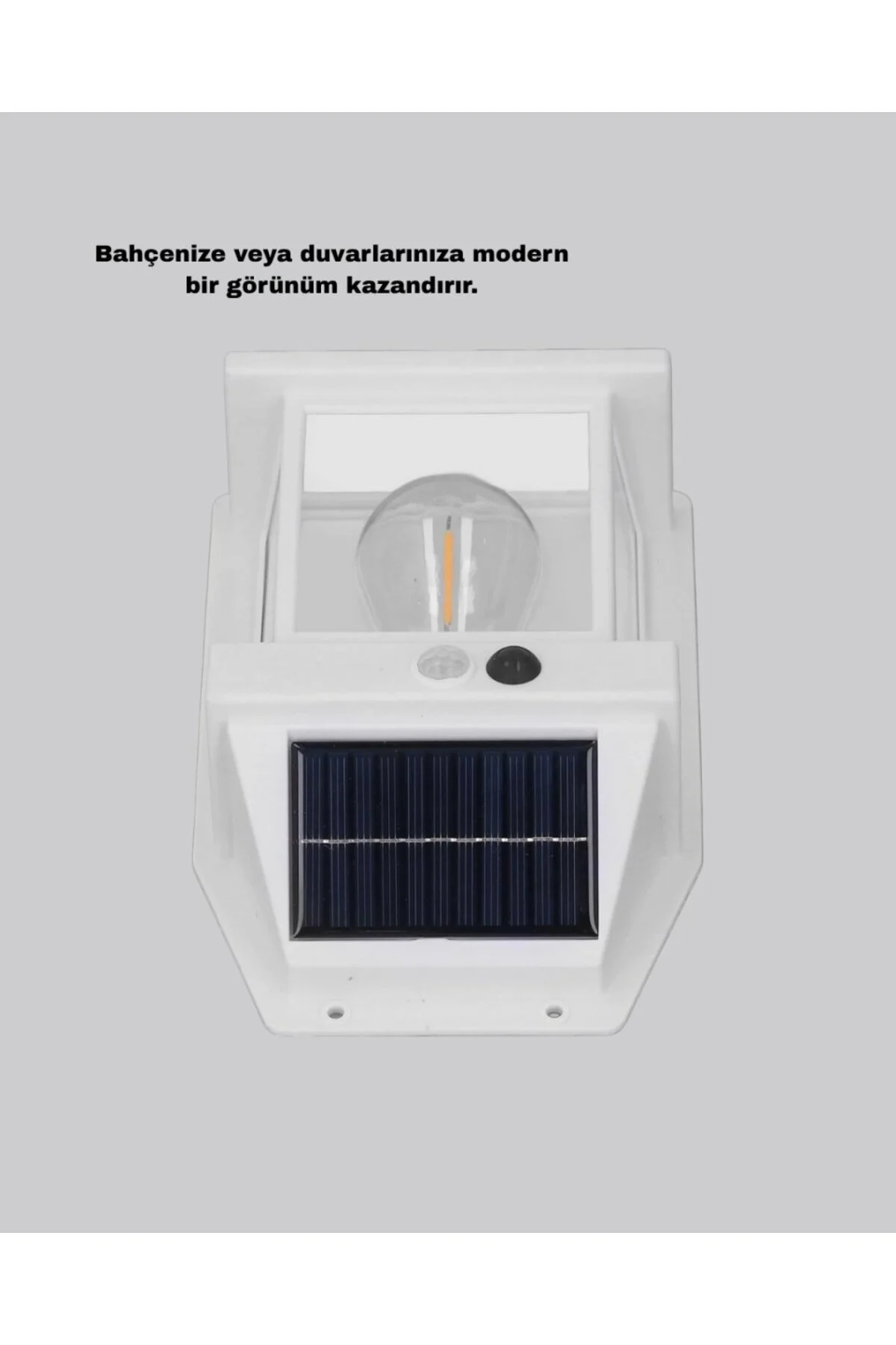 Güneş Enerjili Dış Mekan Sensörlü Duvar Lambası Ip65 Su Geçirmez