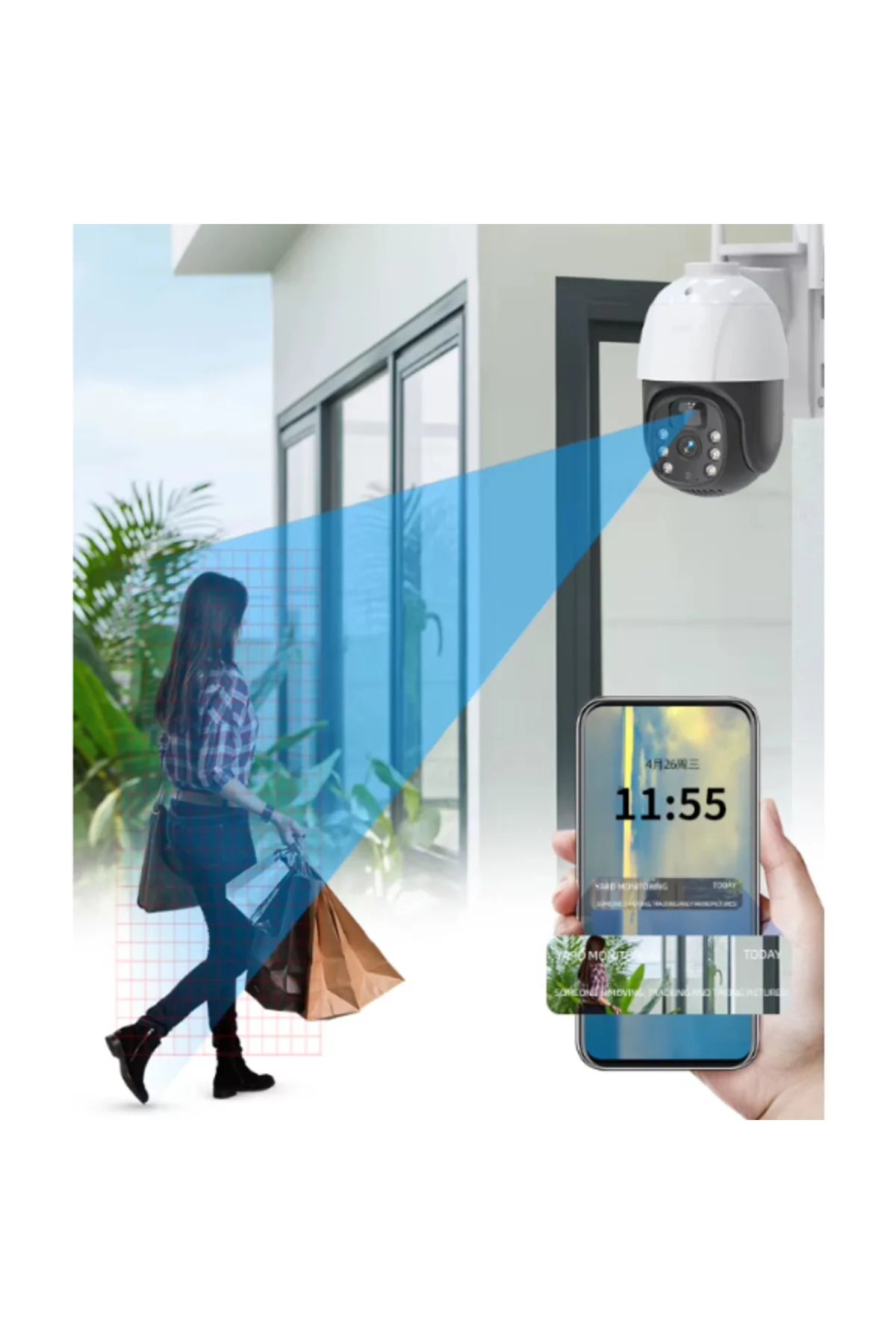 Güneş Enerjili Dış Mekan Güvenlik Kamerası