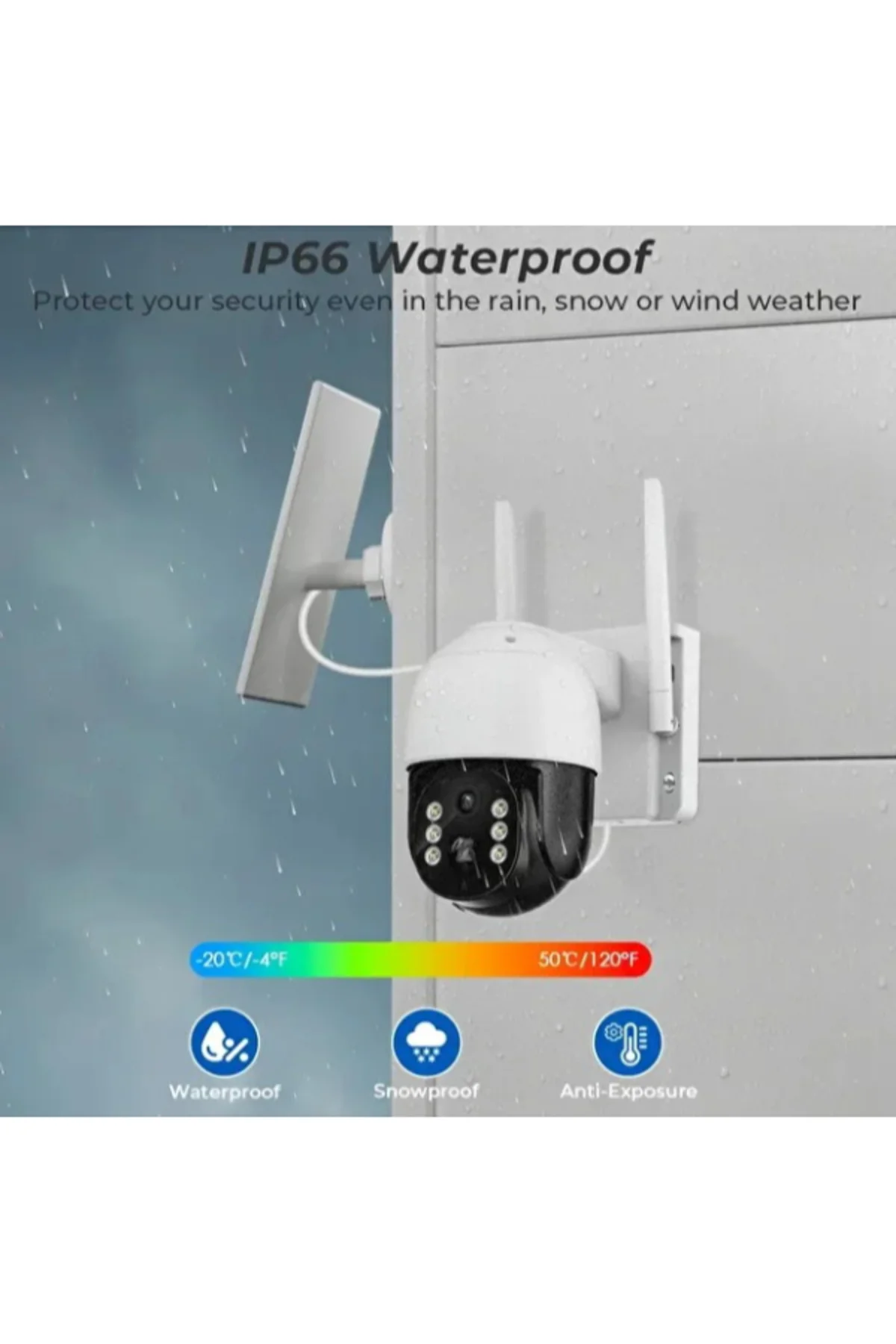 Güneş Enerjili Dış Mekan Güvenlik Kamerası