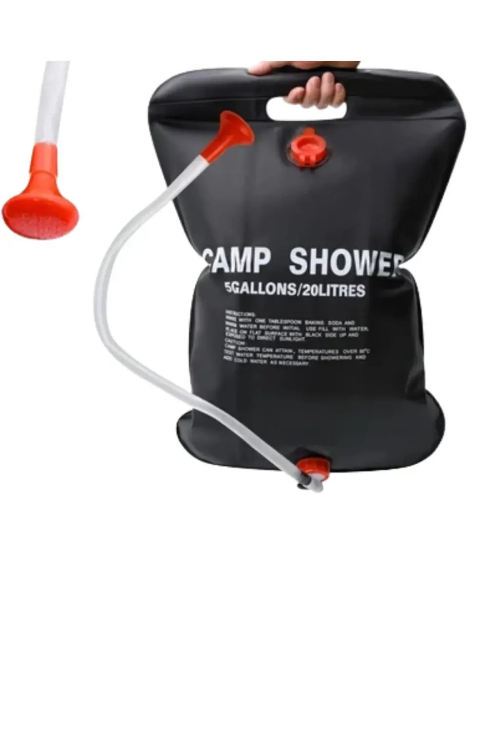 Güneş Enerjili Dış Mekan Duşu 20 Litre Dayanıklı Pvc Kamp Duş Sis