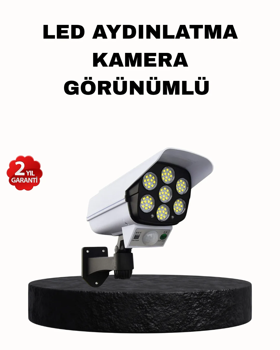 Güneş Enerjili Güvenlik Işığı Dış Mekan 5 Eksen Ayarlı ve PIR Hareket Sensörlü Güneş Enerjili Güvenlik Işığı Dış Mekan 5 Eksen Ayarlı ve PIR Hareket Sensörlü