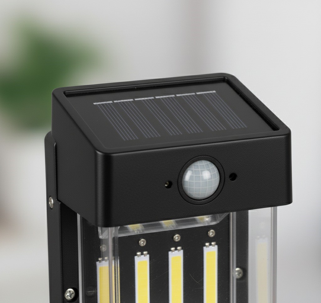 Güneş Enerjili Hareket Sensörlü Duvar Lambası Su Geçirmez Güneş Enerjili Hareket Sensörlü Duvar Lambası Su Geçirmez