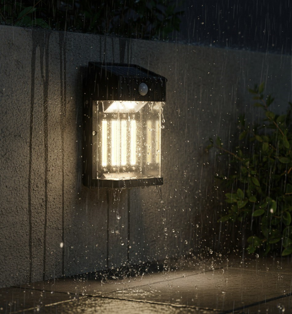 Güneş Enerjili Hareket Sensörlü Duvar Lambası Su Geçirmez Güneş Enerjili Hareket Sensörlü Duvar Lambası Su Geçirmez