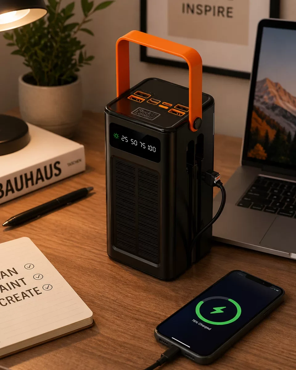Güneş Enerjili Hızlı Şarj Powerbank 80.000 - Taşınabilir Yüksek Kapasite