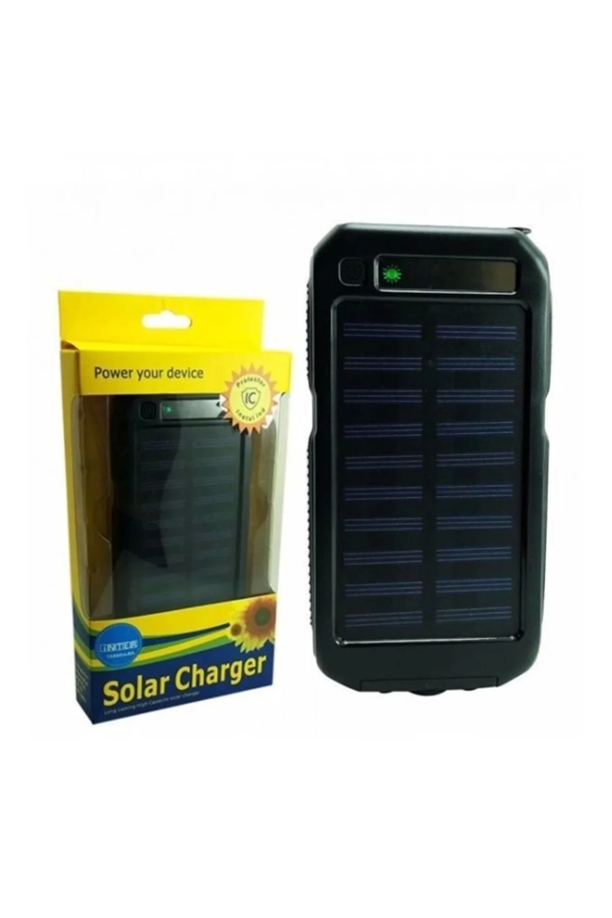 Güneş Enerjili Işıklı Solar Taşınabilir Usb Girişli Şarj Cihazı P