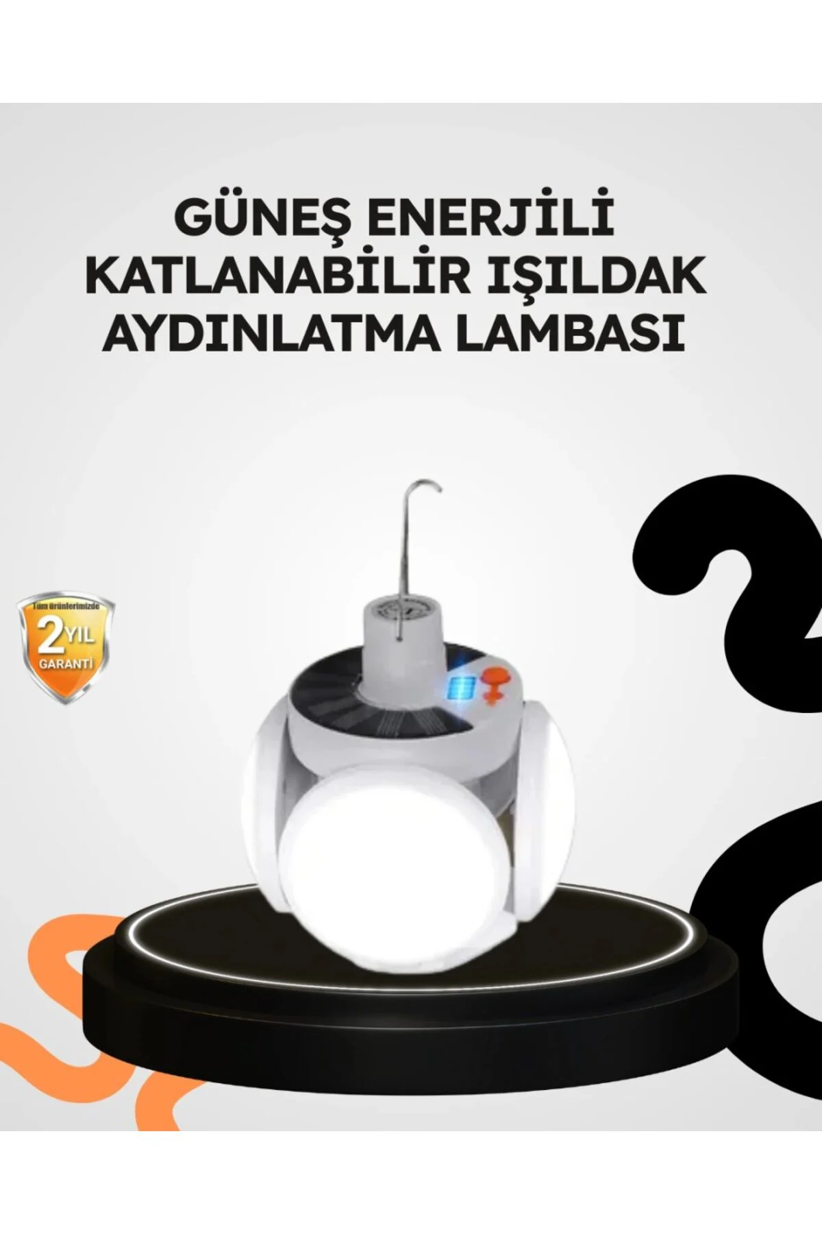 Güneş Enerjili Katlanabilir 5 Kanatlı Solar Bahçe Lambası Fiyatı, Yorumları ve Özellikleri