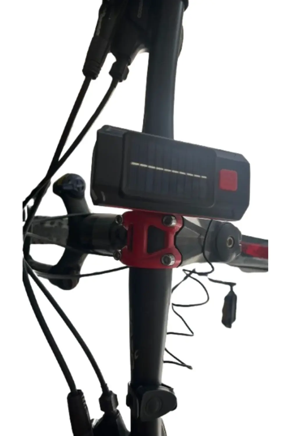 Güneş Enerjili Kornalı Bisiklet Feneri – LED Işıldak