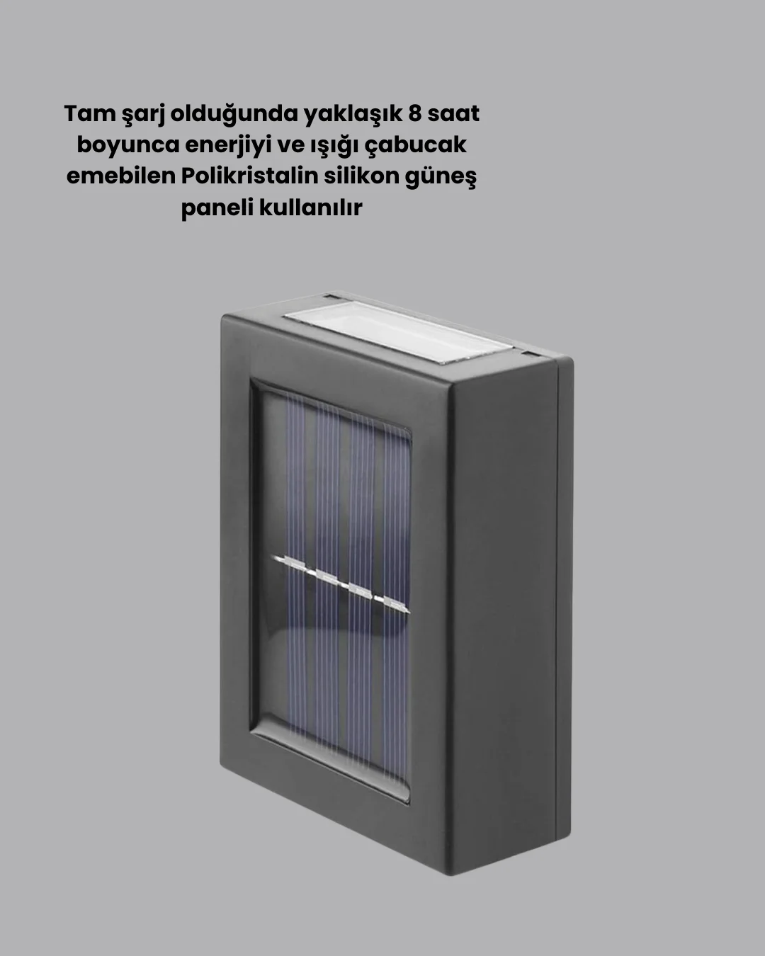 Güneş Enerjili LED Duvar Aydınlatması