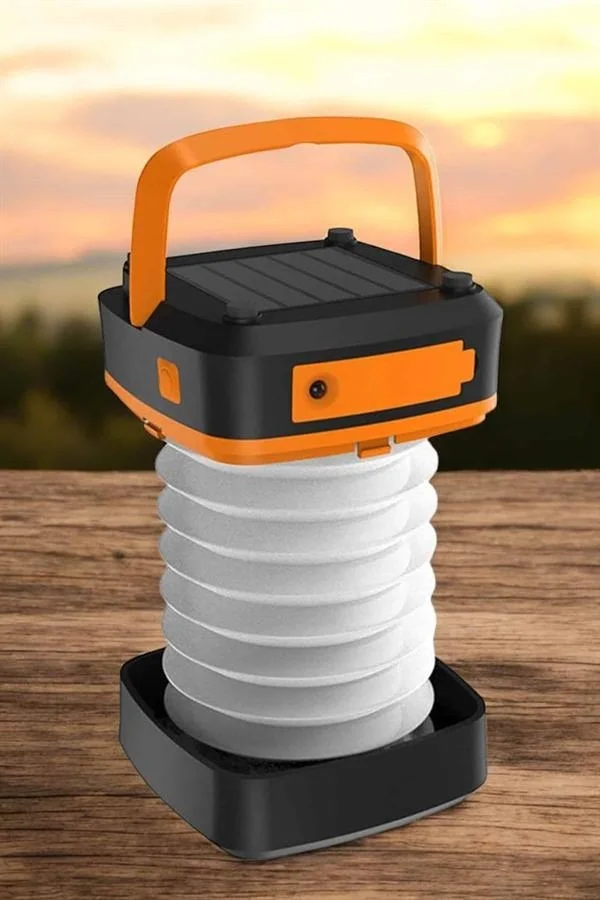 Güneş Enerjili Led Lamba Kamp Lambası Katlanabilir Lamba USB Şarjlı Güneş Enerjili Led Lamba Kamp Lambası Katlanabilir Lamba USB Şarjlı
