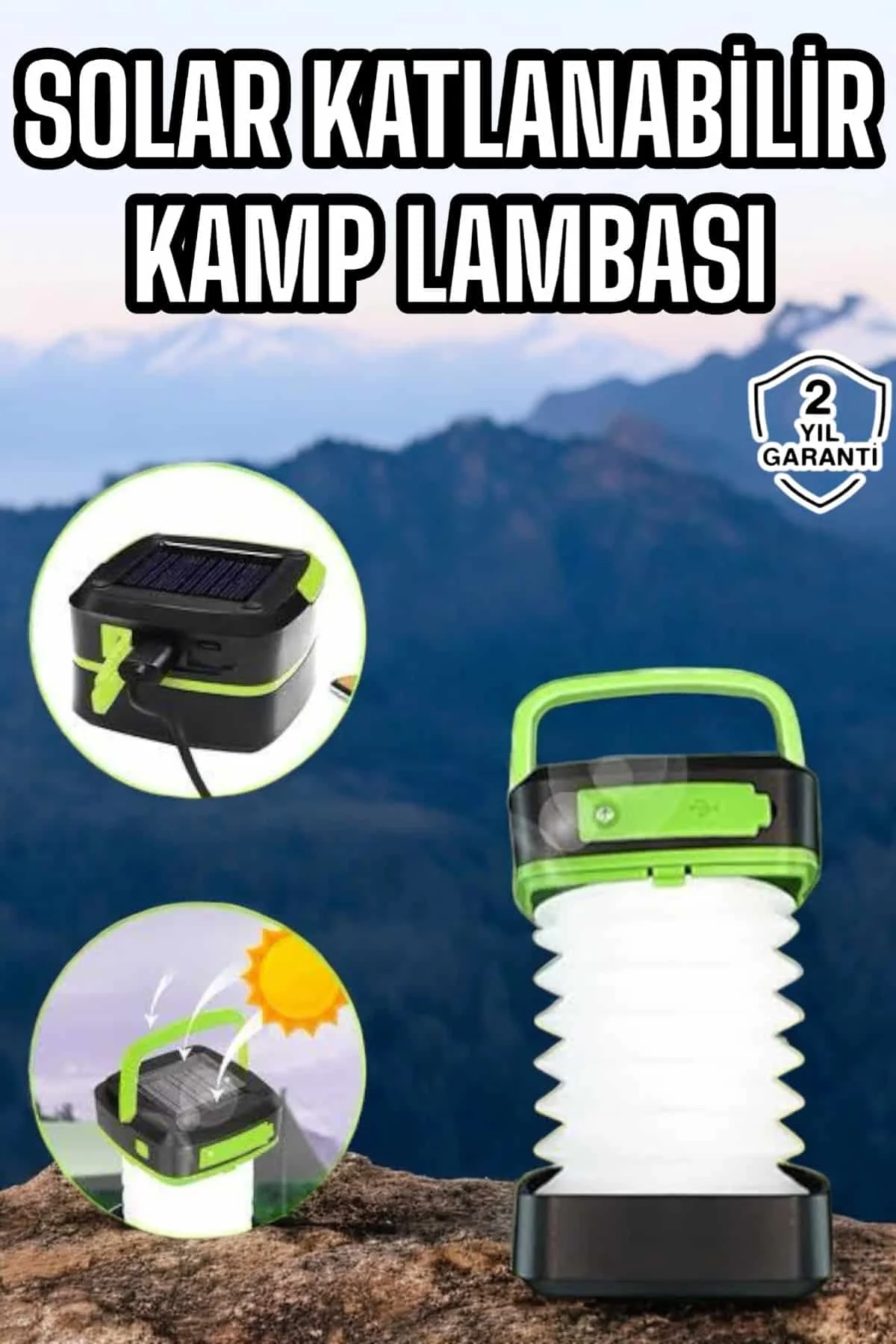 Güneş Enerjili Led Lamba Kamp Lambası Katlanabilir Lamba USB Şarjlı Güneş Enerjili Led Lamba Kamp Lambası Katlanabilir Lamba USB Şarjlı