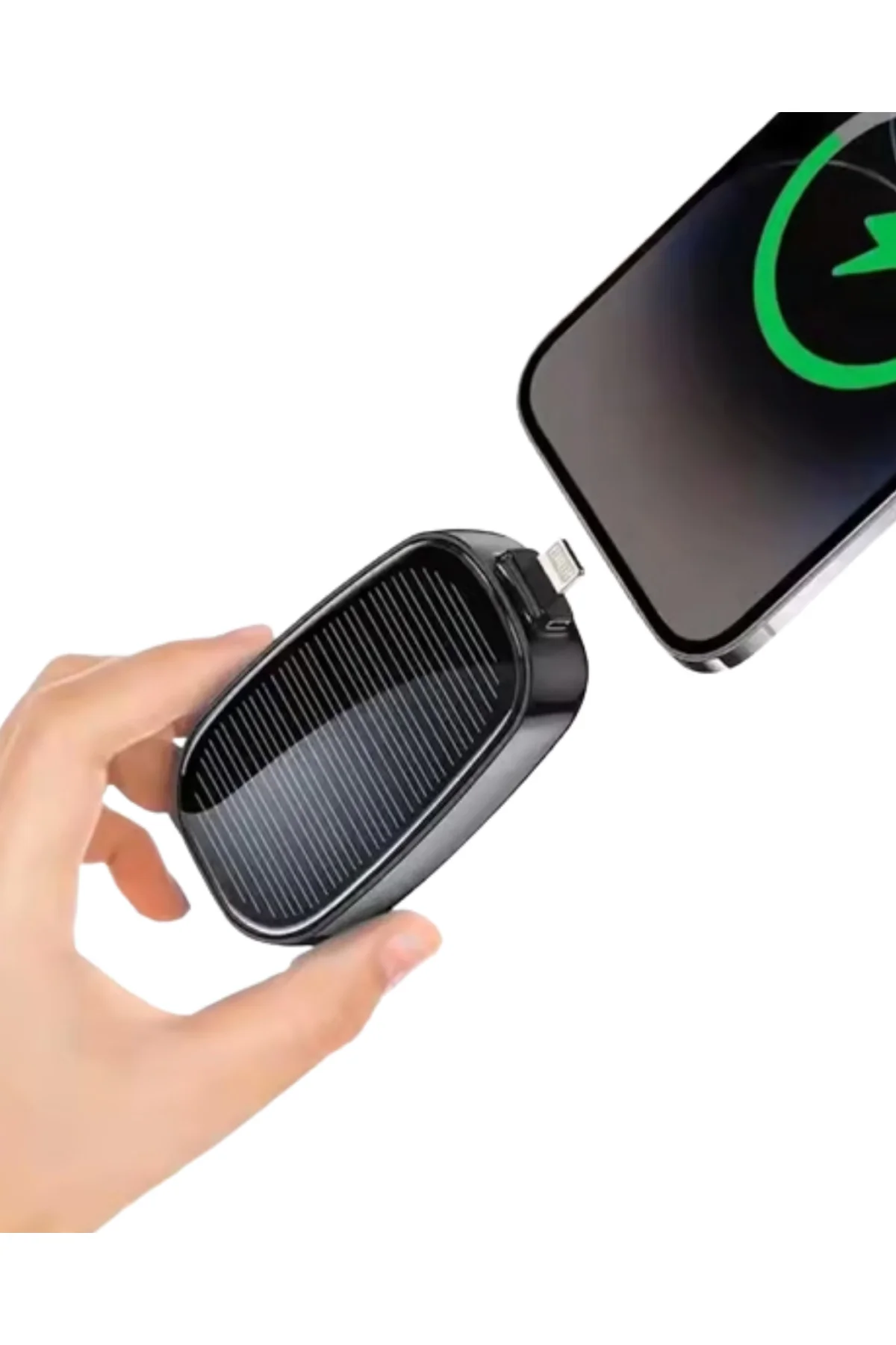 Güneş Enerjili Mini Powerbank 1200mAh Ultra İnce Taşınabilir - Li