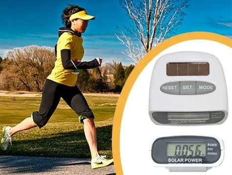 Güneş Enerjili Pedometre Ve Kalori Ölçer Adımsayar Güneş Enerjili Pedometre Ve Kalori Ölçer Adımsayar