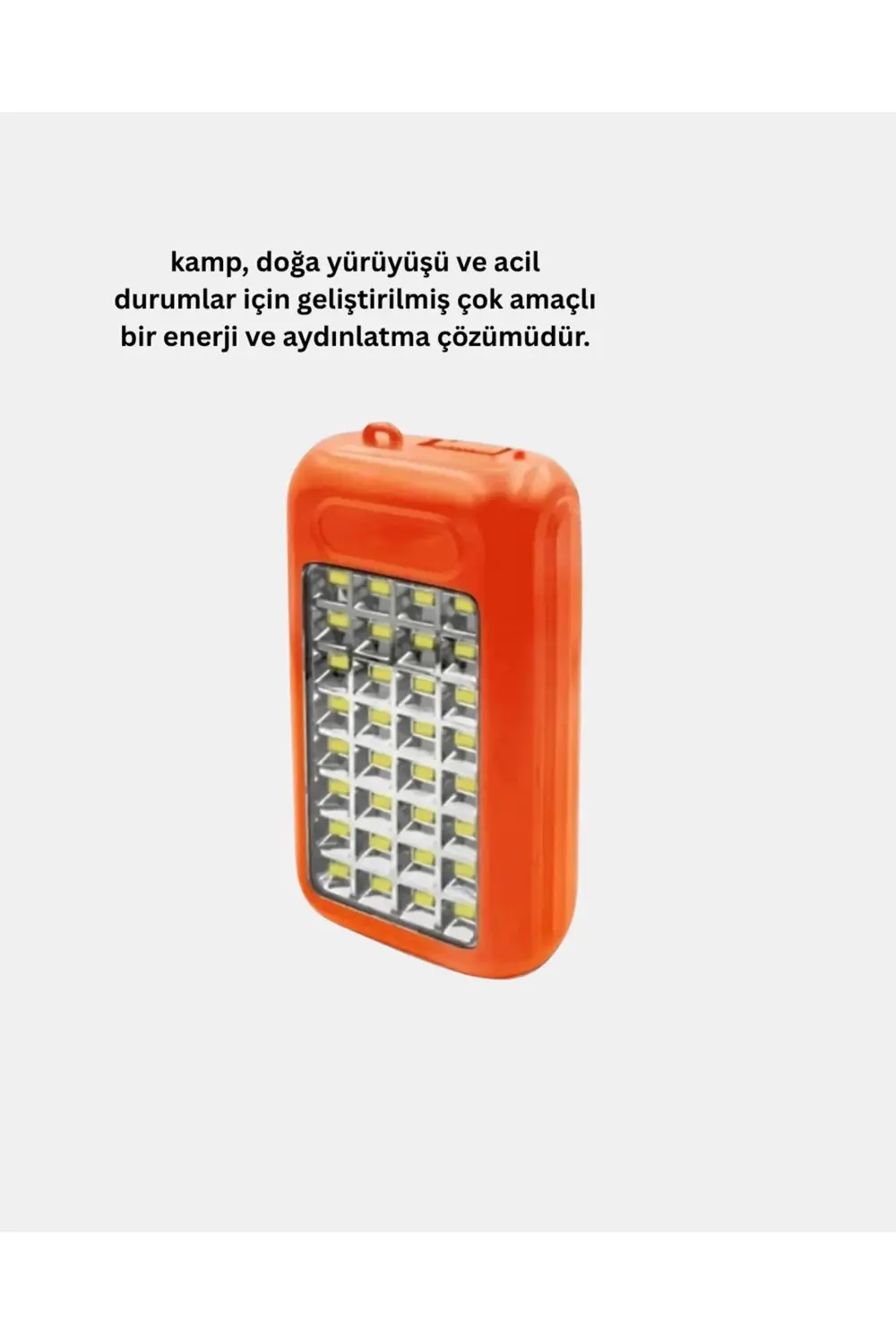 Güneş Enerjili Powerbank 10000 mAh LED Işıklı
