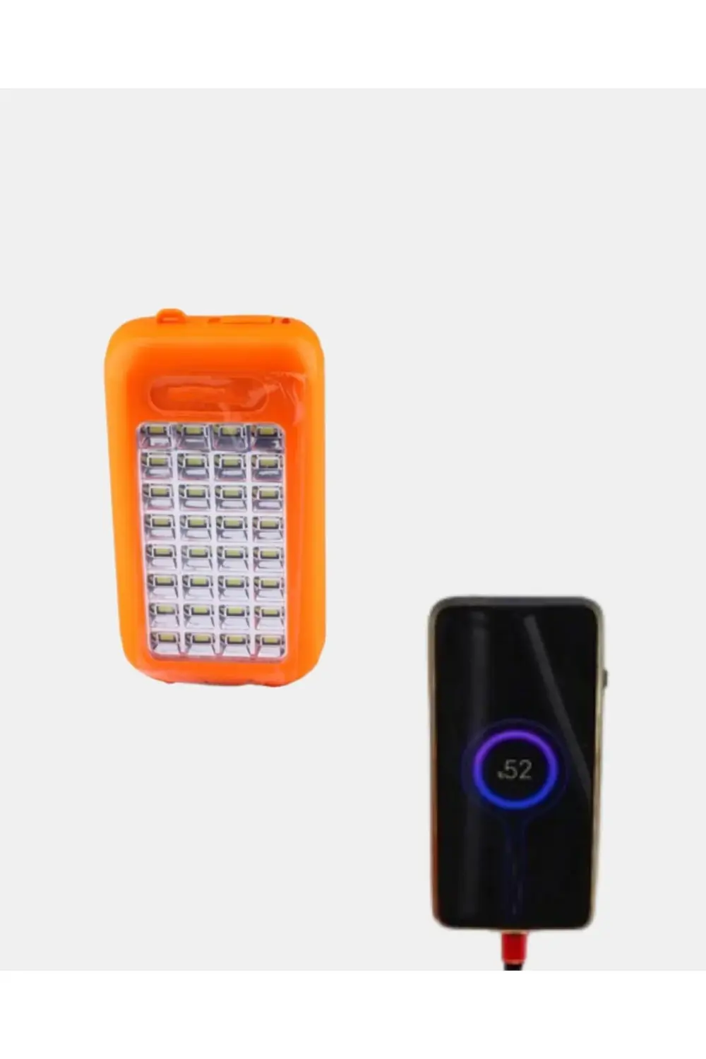 Güneş Enerjili Powerbank 10000 mAh LED Işıklı