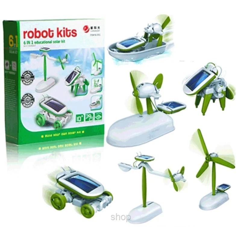 Güneş Enerjili Robot Oluşturma Seti (6 in 1) Fiyatı, Yorumları ve Özellikleri