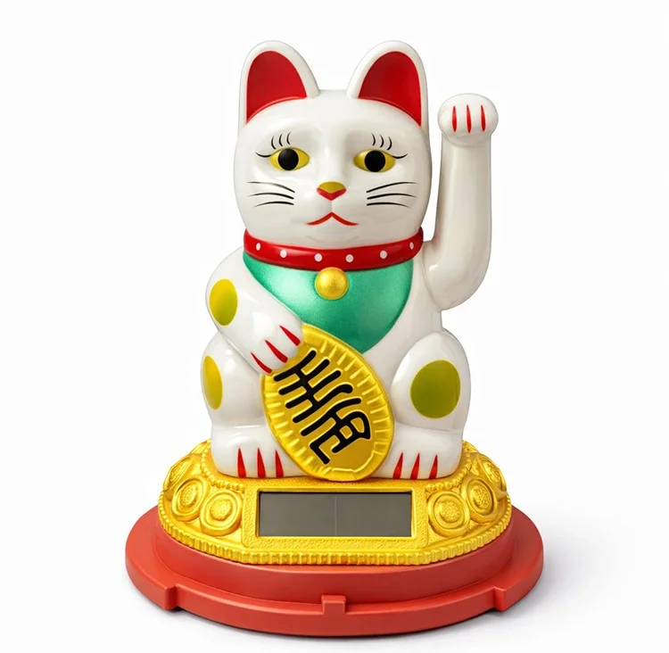 Güneş Enerjili Sallanan Şans Kedisi - Maneki Neko Alk4520 Güneş Enerjili Sallanan Şans Kedisi - Maneki Neko Alk4520
