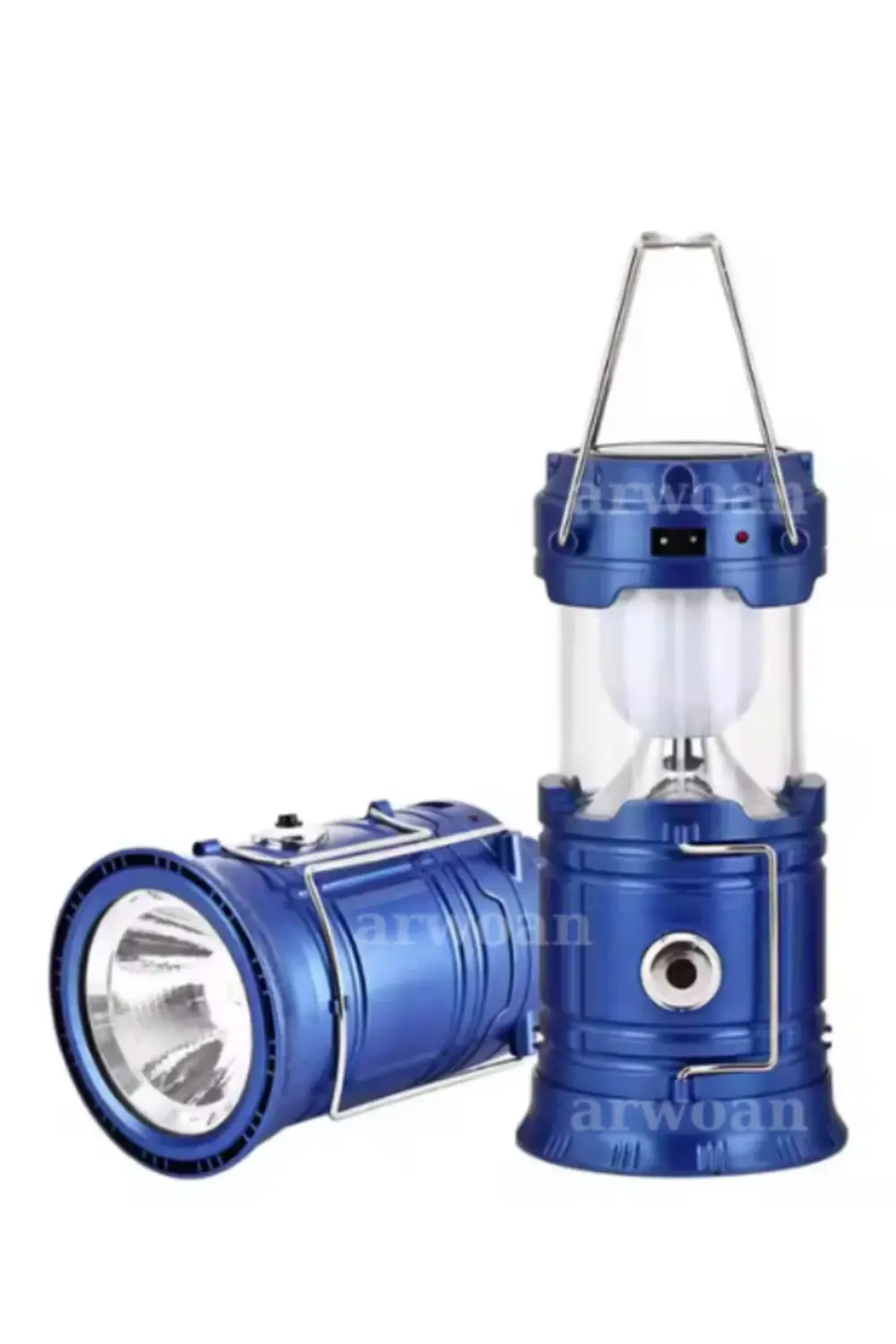 Güneş Enerjili Şarjlı LED El Feneri Işıldak 6+1 MH-5800T