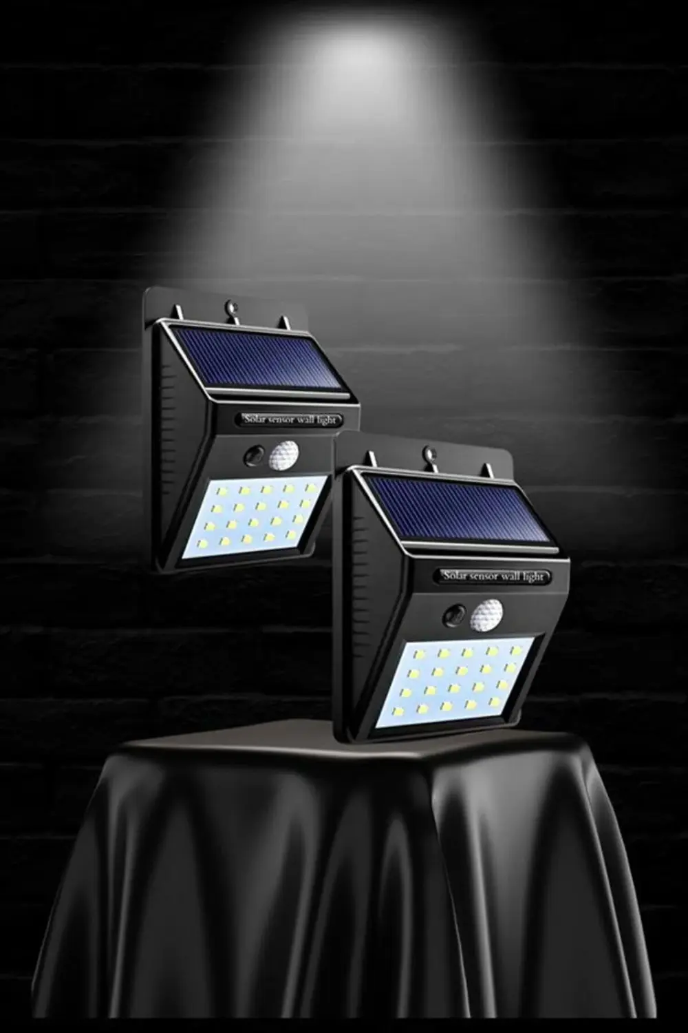 Güneş Enerjili Sensörlü Duvar Lambası Bahçe Lamba Suya Dayanıklı