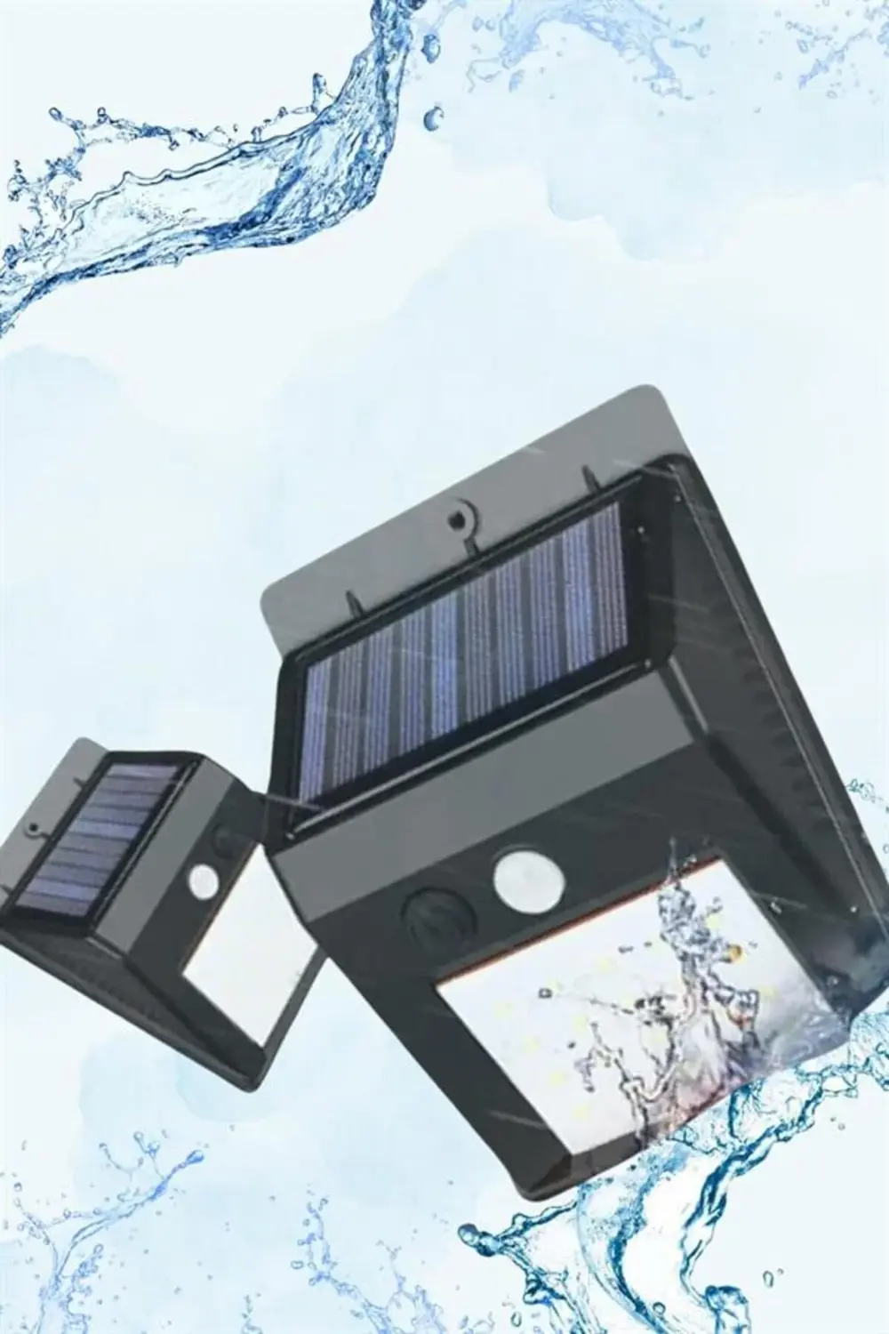 Güneş Enerjili Sensörlü Duvar Lambası Bahçe Lamba Suya Dayanıklı