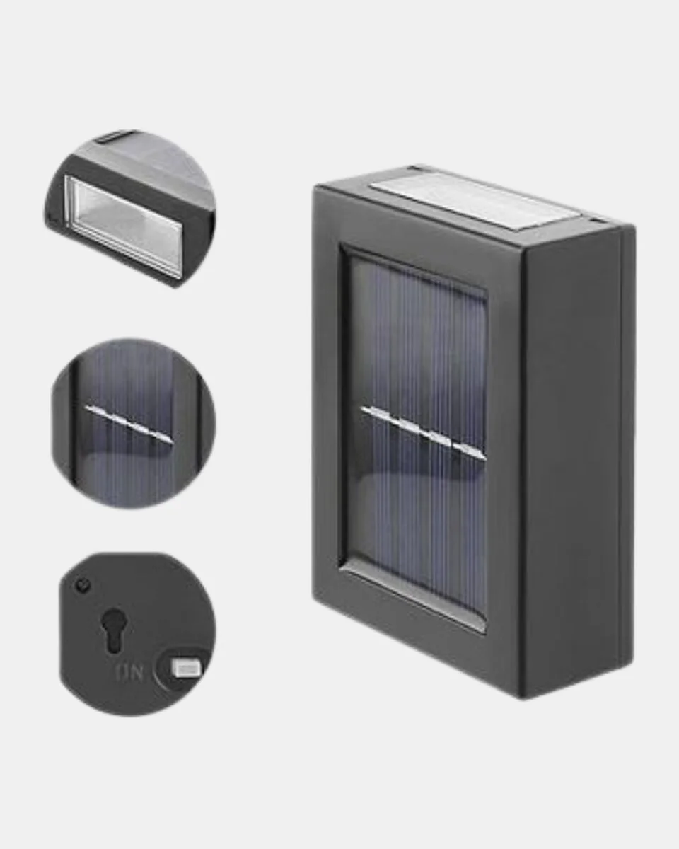 Güneş Enerjili Solar Aplik Dış Mekan Işığı - Kablo Tüketmeyen, Otomatik Açılıp Kapanan