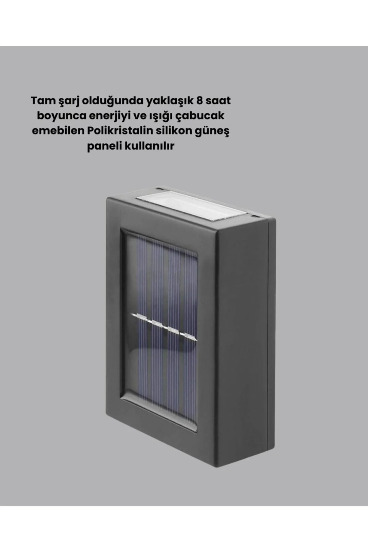 Güneş Enerjili Su Geçirmez Led Duvar Lambası