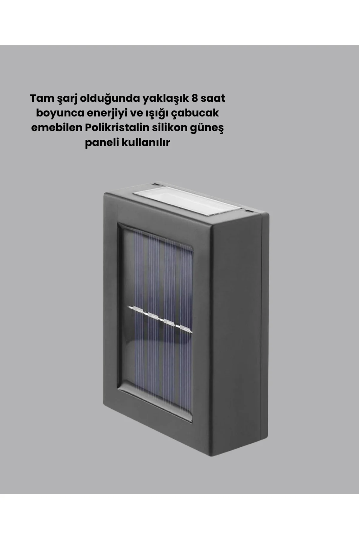 Güneş Enerjili Su Geçirmez LED Duvar Lambası - Lisinya