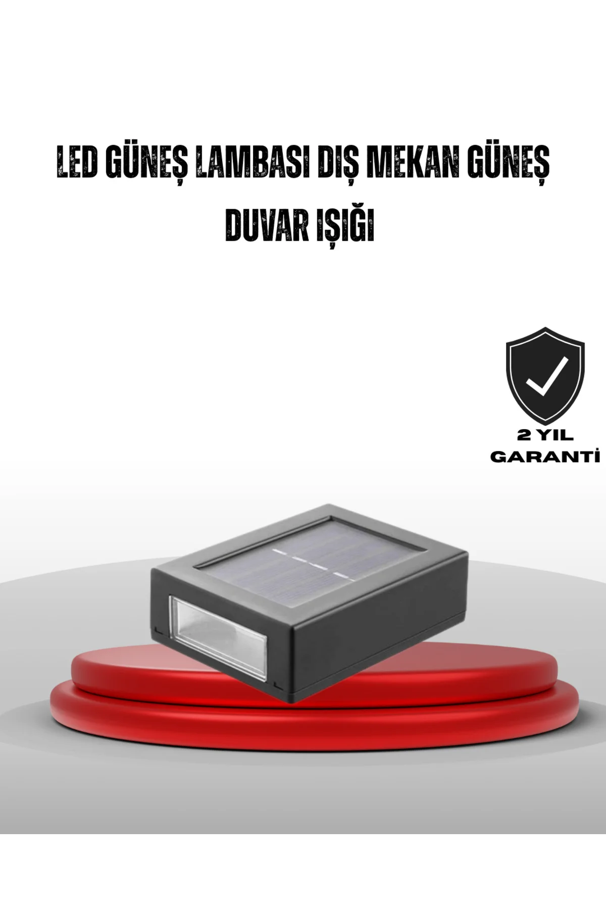 Güneş Enerjili Su Geçirmez LED Duvar Lambası