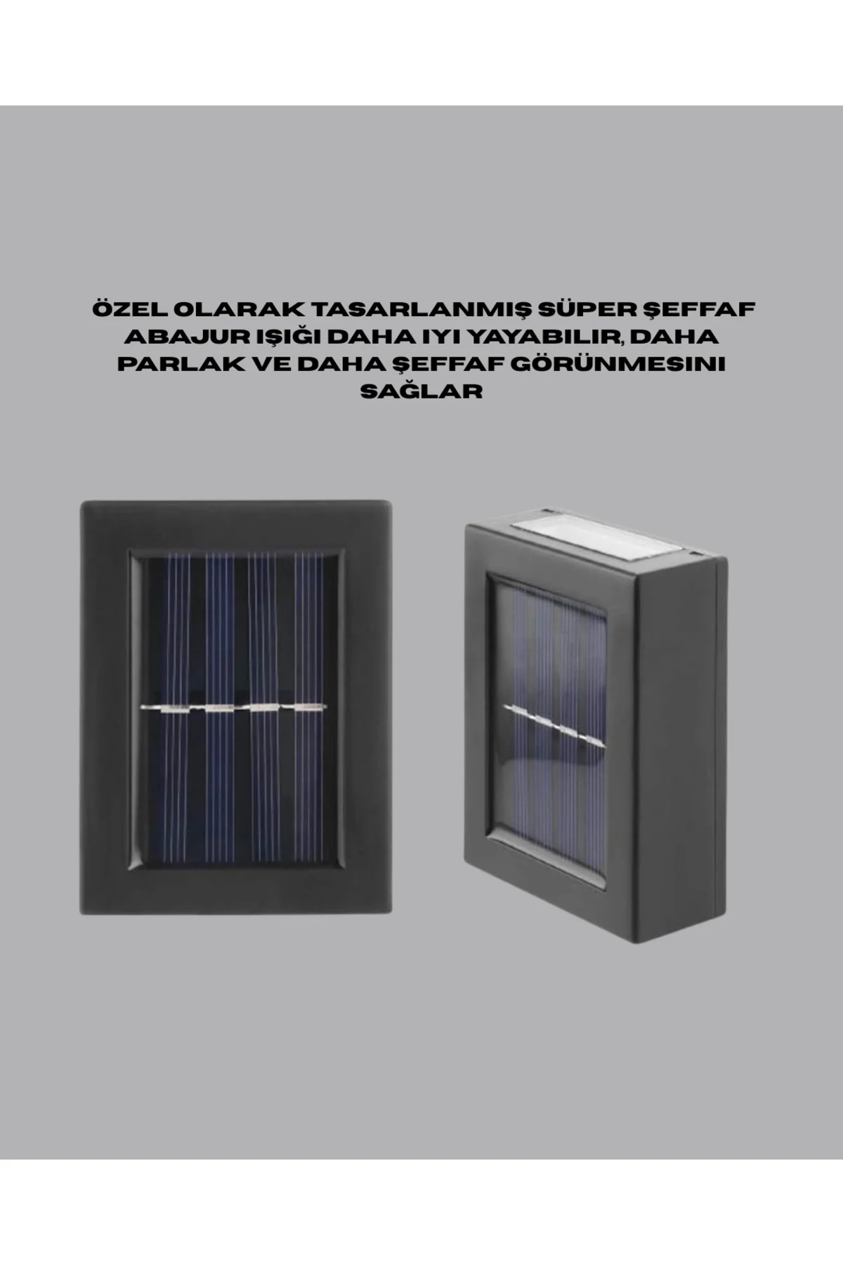 Güneş Enerjili Su Geçirmez LED Duvar Lambası - Lisinya