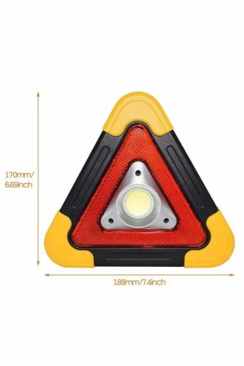 Güneş Enerjili Taşınabilir Acil Güvenlik Reflektörü - 500 Lumen, 6 Işık Modu