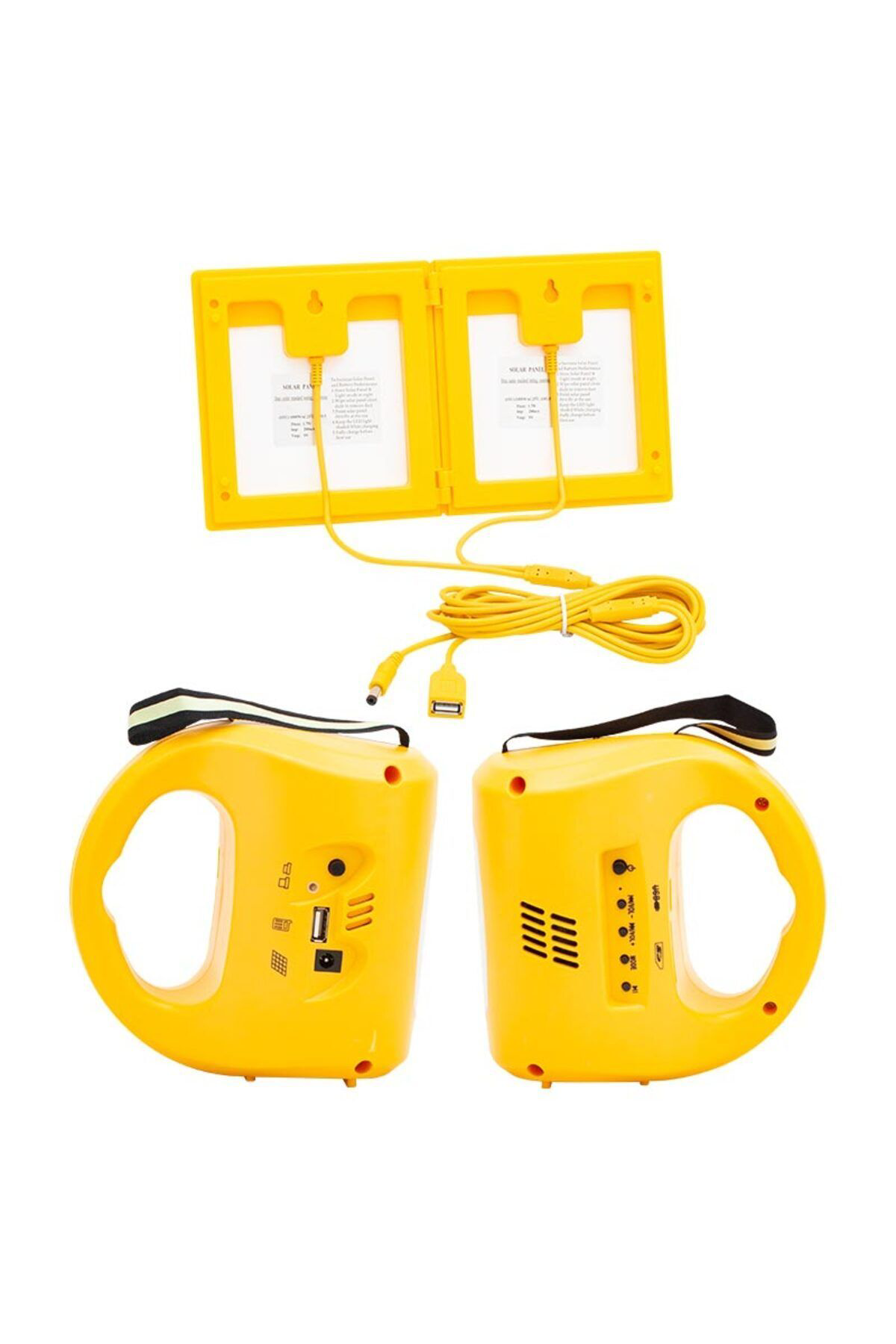 Güneş Enerjisi Ile Çalışan Radyolu Solar Çift Panelli Işıldak Dep