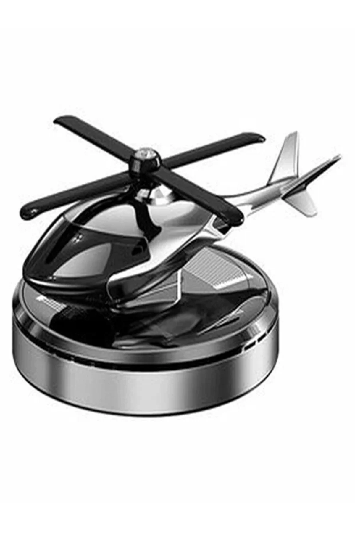 Güneş Enerjisiyle Çalışan Araç Helikopter Kokulu Süs Kırmızı