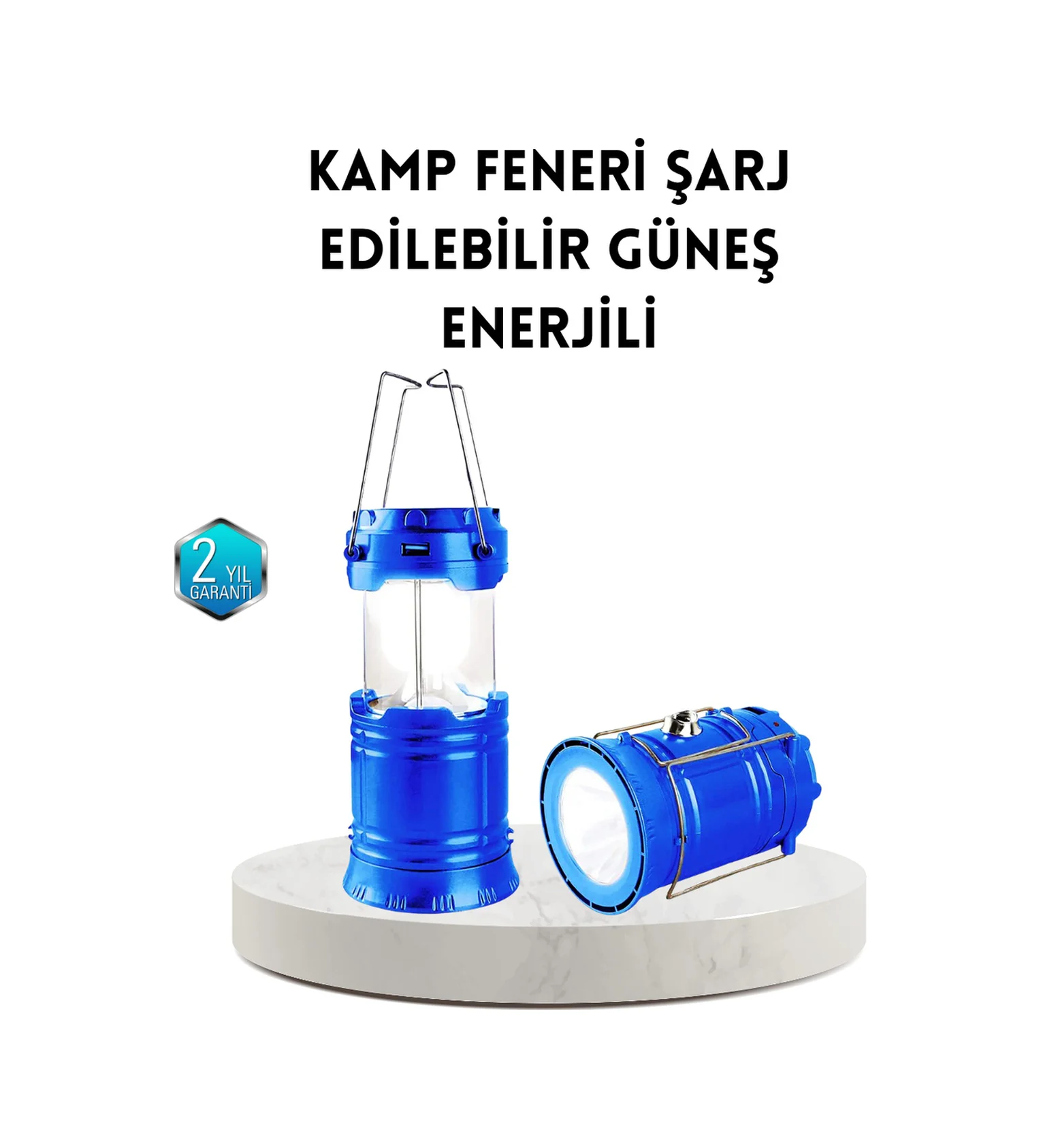 Güneş Enerjisiyle Çalışan Kamp Feneri Hafif Portatif Uzun Ömürlü - Lisinya Diğer