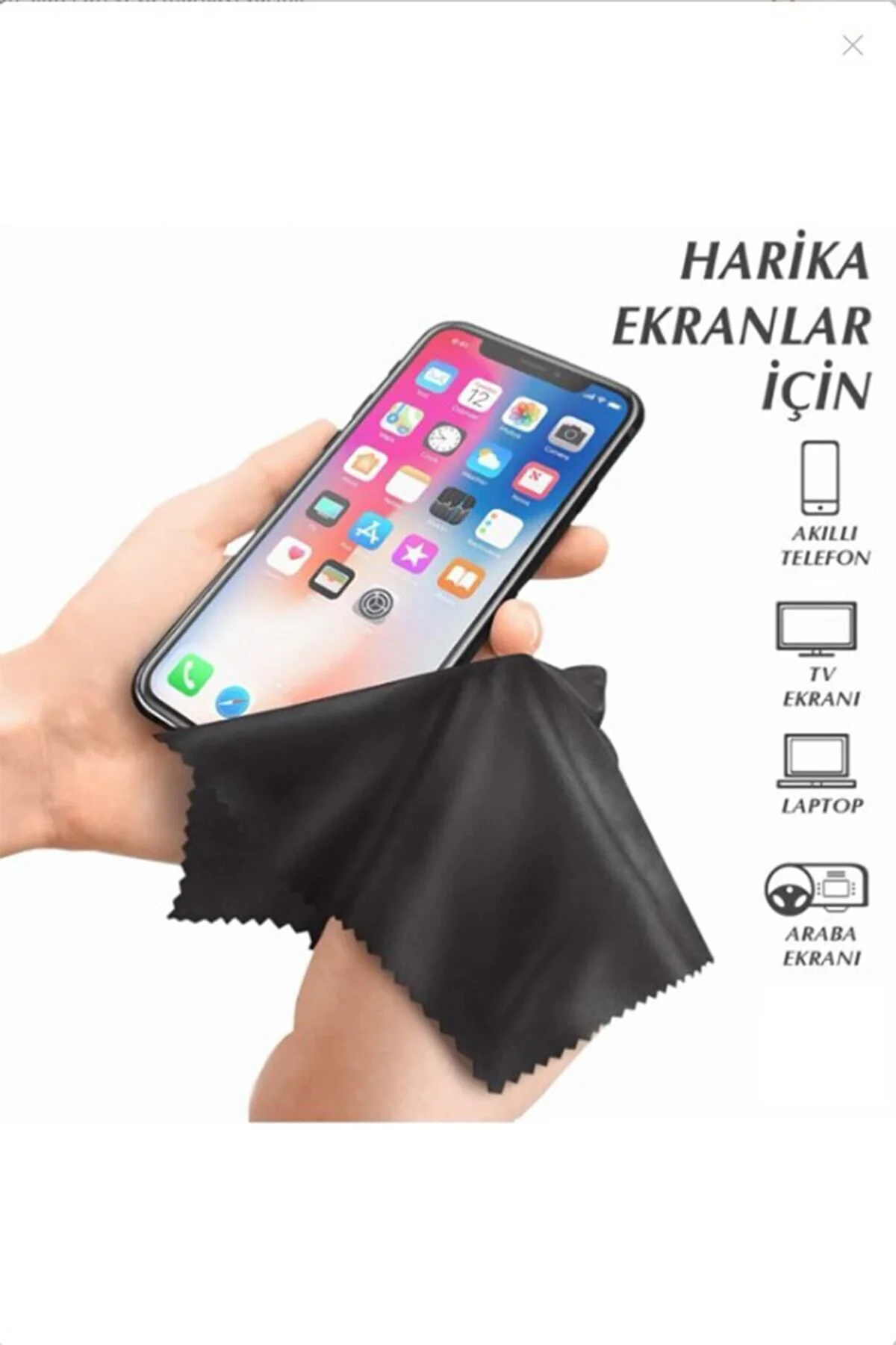 Güneş Gözlüğü Camı Temizleme Bezi 6 Adet 18x15 Cm