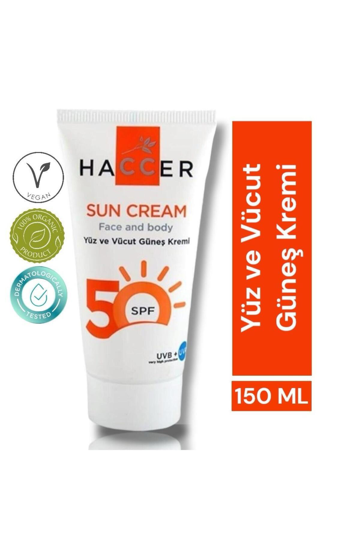 Haccer Güneş Koruyucu Krem Spf 50 150Ml