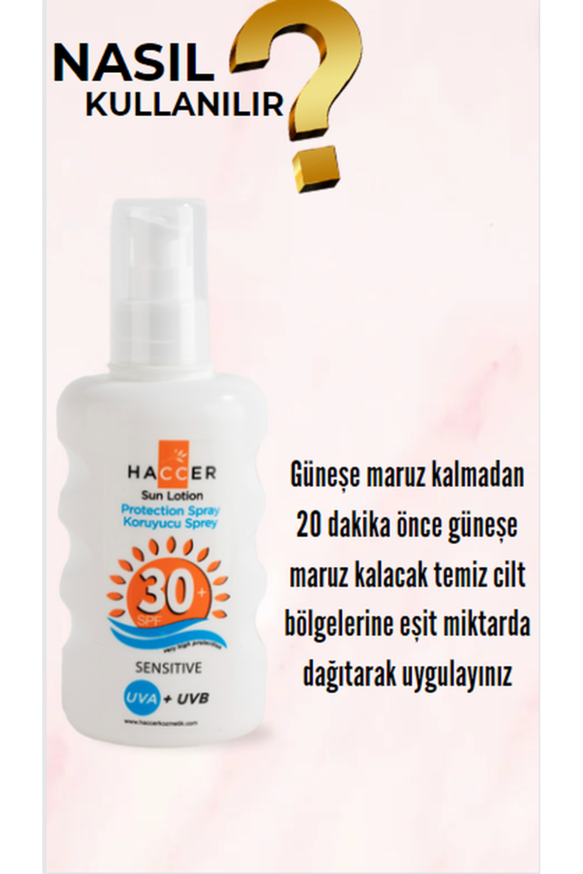Haccer Güneş Koruyucu Losyon 30 + Spf 200 Ml