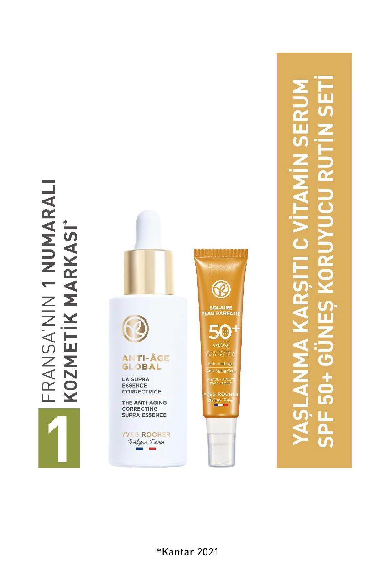 Güneş Koruyucu Rutin Seti-Güneş Kremi 50+ SPF 40 ml & Gündüz Kremi 50 ml
