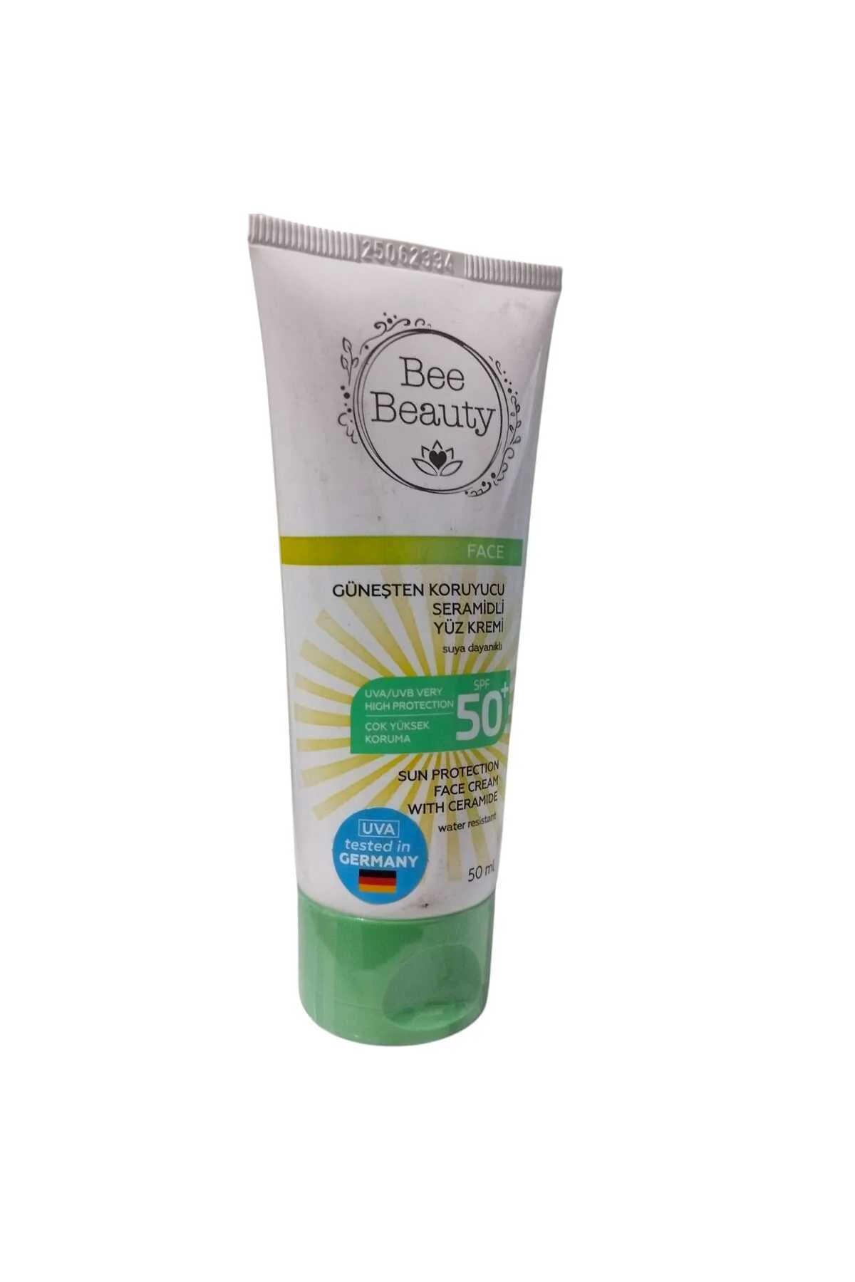 Güneş Koruyucu Seramidli Yüz Kremi +50 Spf Yüksek Koruma