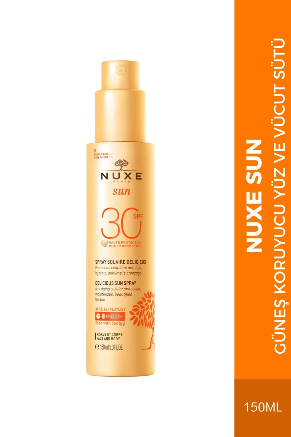 Güneş Koruyucu Yüz ve Vücut Sütü (SPF 30) 150 ml