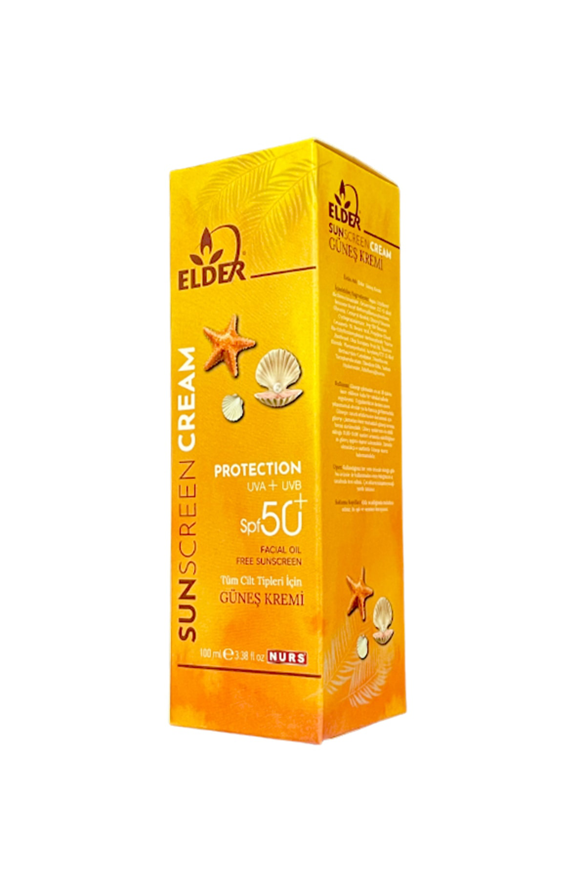 Elder Güneş Kremi Yüksek Koruma Spf 50 100 Ml 50 Faktörlü