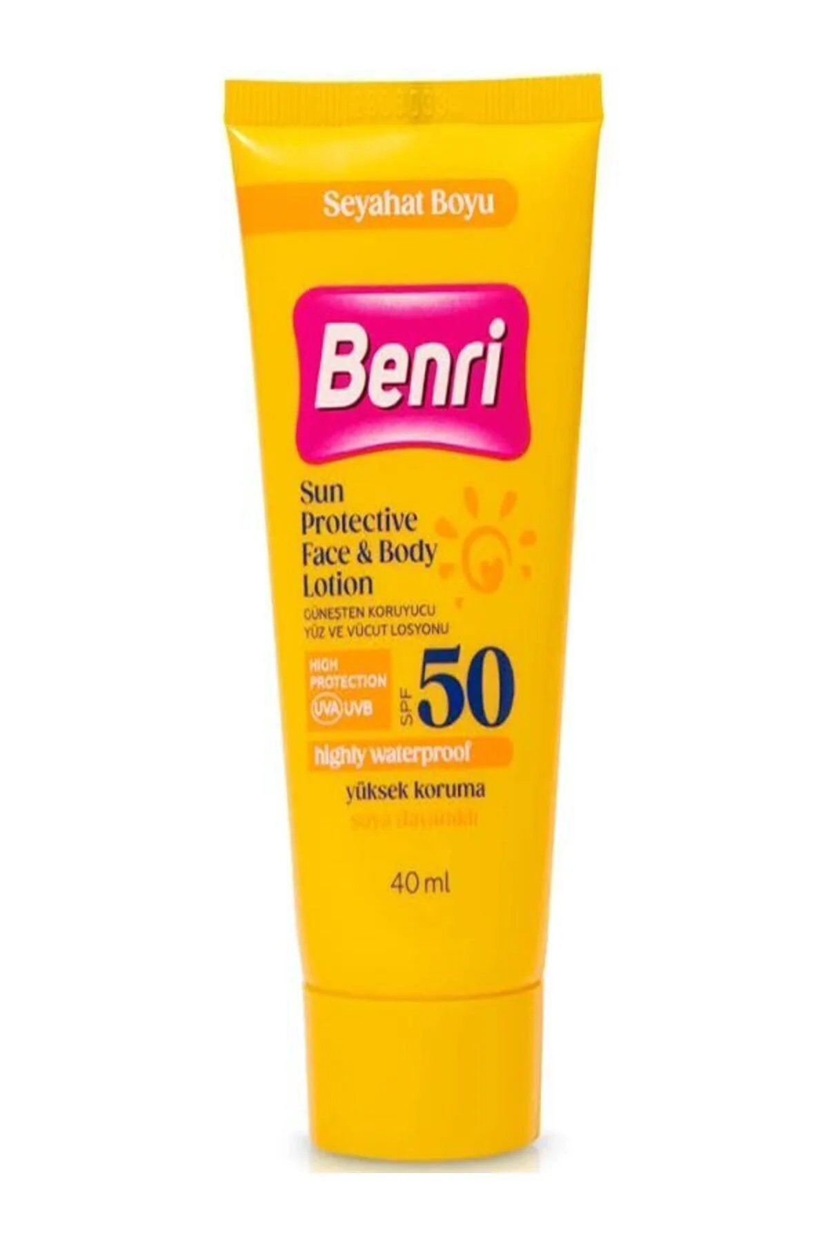 Güneş Losyonu- Güneşten Koruyucu Yüz Ve Vücut Losyonu Spf50 40 ml