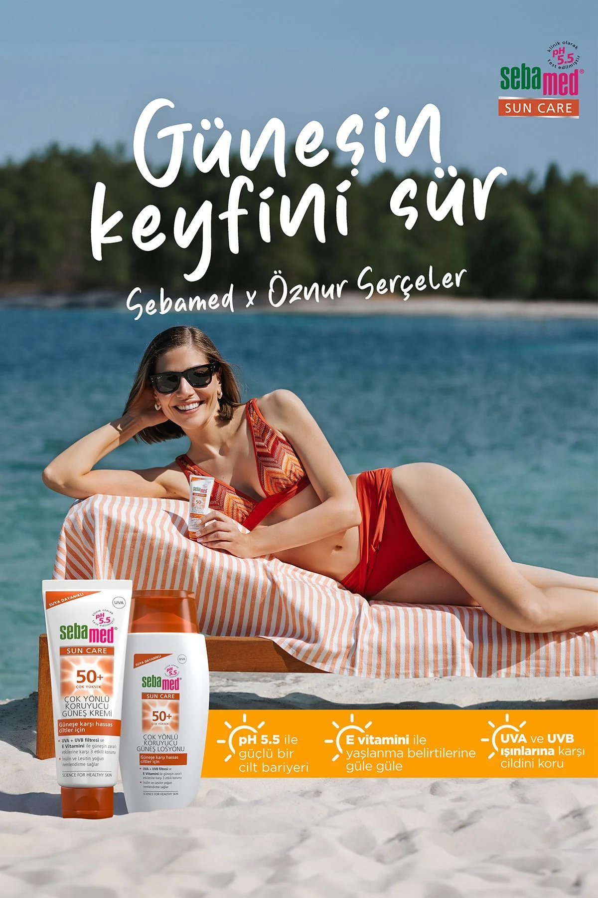 Güneş Losyonu SPF 50+ 150 ml UVA UVB Filtreli E Vitamini Üçlü Yüksek Koruma Çok Yönlü Yüz ve Vücut Güneş Losyonu SPF 50+ 150 ml UVA UVB Filtreli E Vitamini Üçlü Yüksek Koruma Çok Yönlü Yüz ve Vücut - Görsel 7