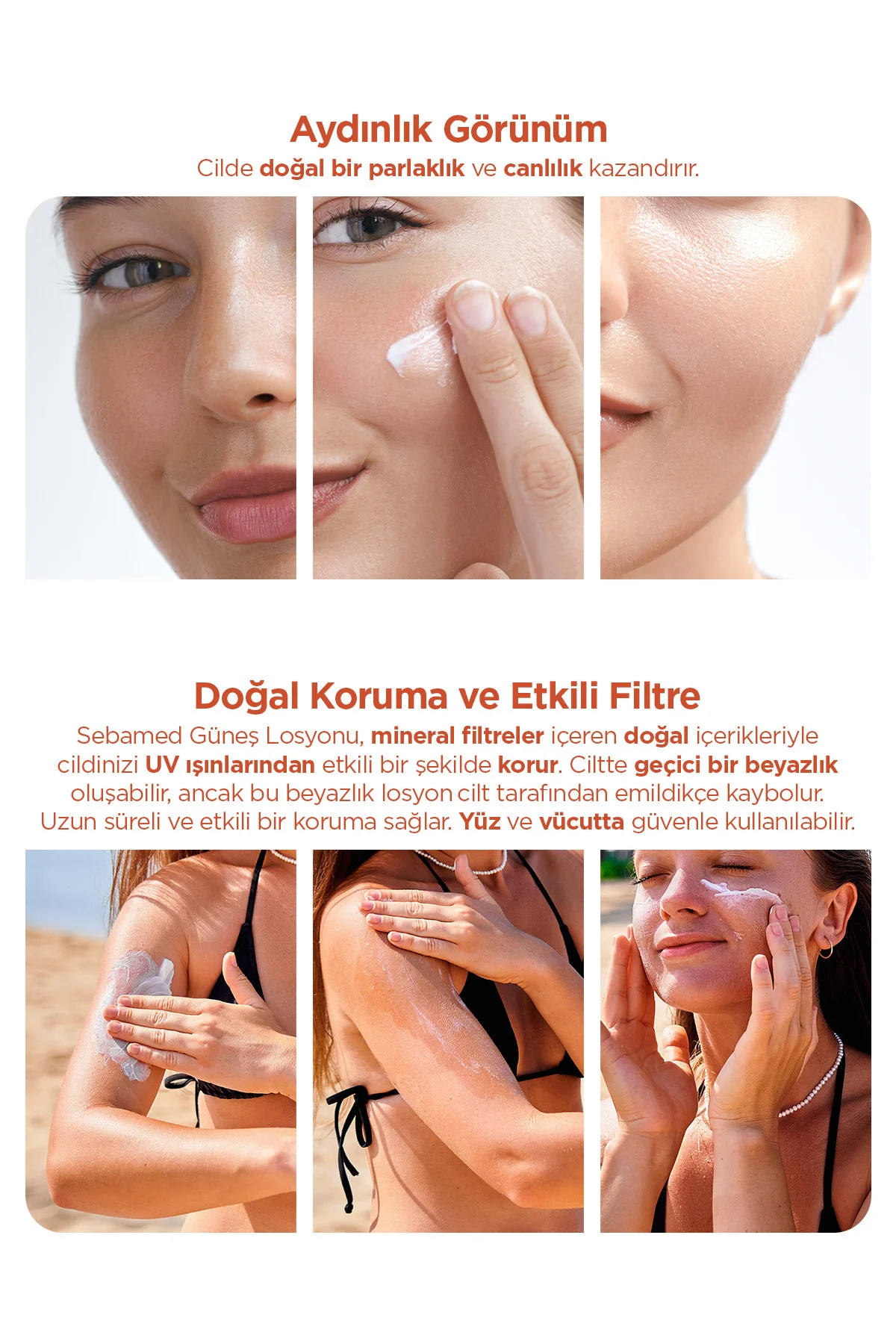 Güneş Losyonu SPF 50+ 150 ml UVA UVB Filtreli E Vitamini Üçlü Yüksek Koruma Çok Yönlü Yüz ve Vücut Güneş Losyonu SPF 50+ 150 ml UVA UVB Filtreli E Vitamini Üçlü Yüksek Koruma Çok Yönlü Yüz ve Vücut - Görsel 5